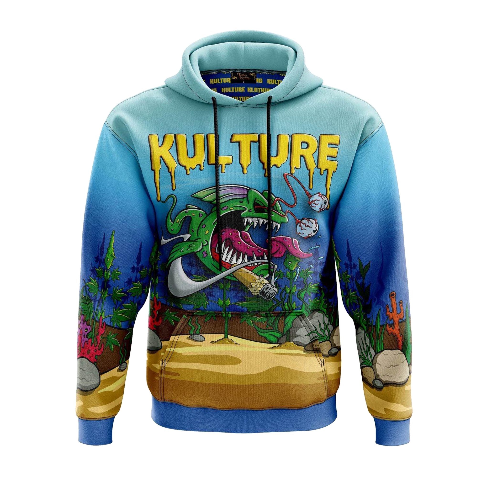 Phatty Piranha - Dye Sublimation Hoodie – Kulture Klothing Club